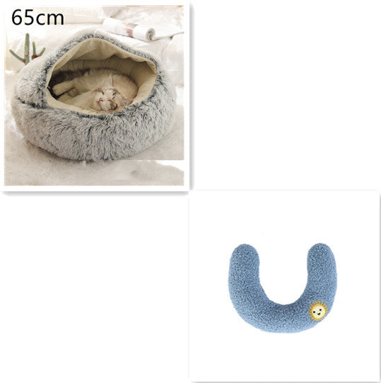 Cama Redonda 2 en 1 para Perros y Gatos - nexbuy.com.mx