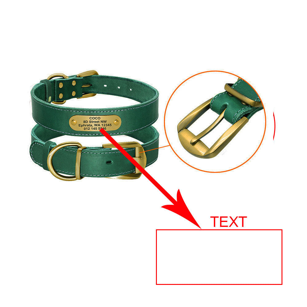 Collares personalizados con placas de identificación para perros medianos y grandes - nexbuy.com.mx