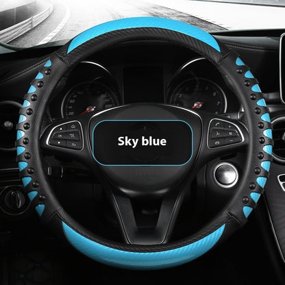 Cubre Volante de Cuero - Cubre Volante de Cuero - Estilo Deportivo y Elegante - nexbuy.com.mx