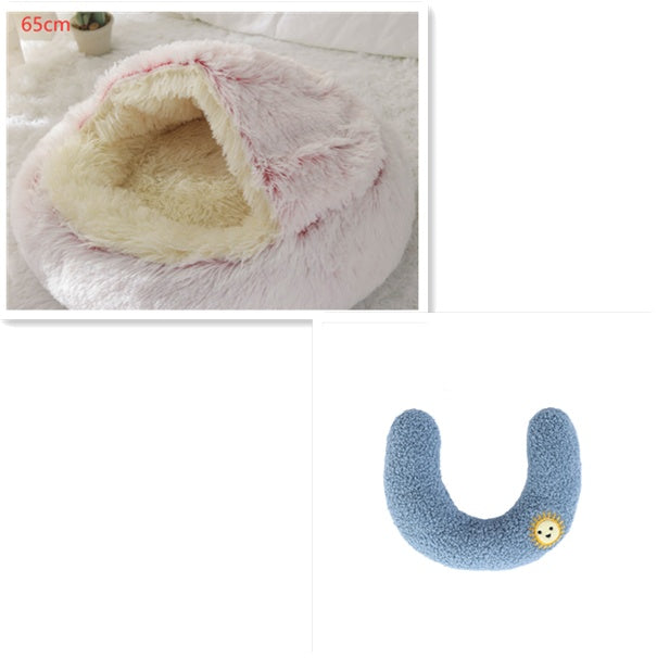 Cama Redonda 2 en 1 para Perros y Gatos - nexbuy.com.mx