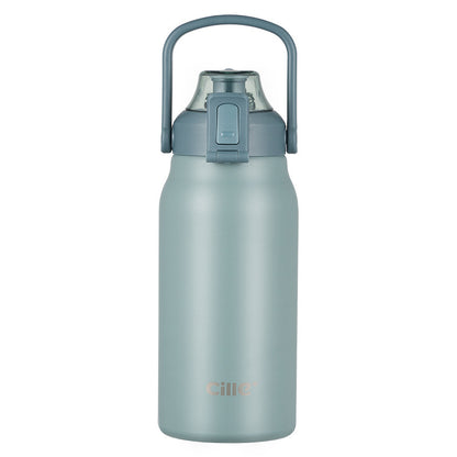 Botella con popote de acero inoxidable - nexbuy.com.mx