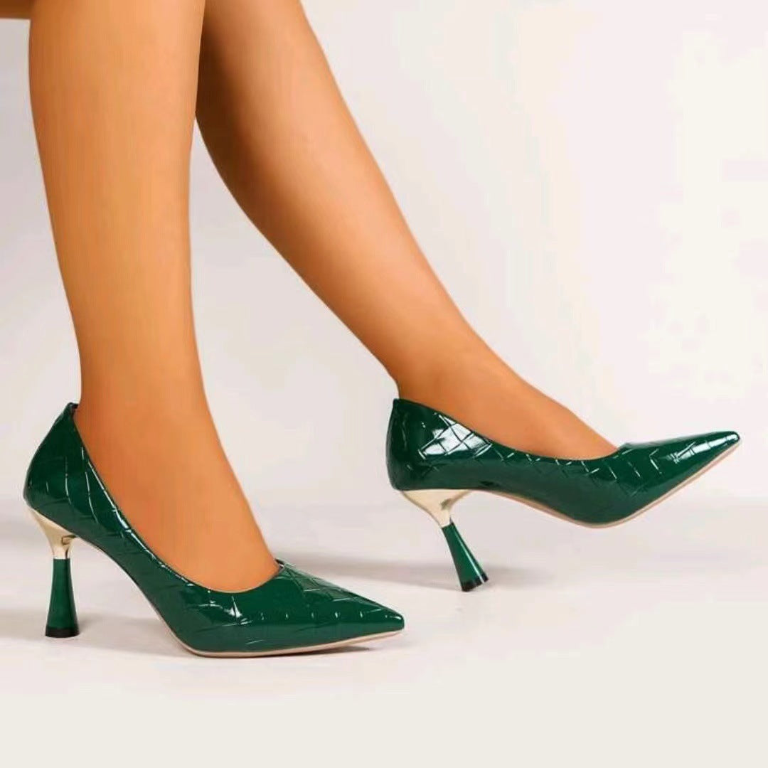 Tacones Altos de Punta Estilo Pump – Elegancia Europea con Comodidad para Todo el Día - nexbuy.com.mx