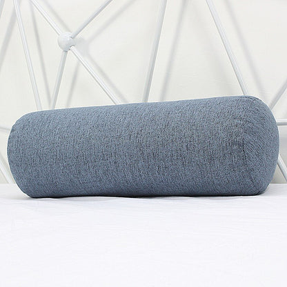 Almohada Cilíndrica de Algodón y Lino - Soporte Lumbar y Estilo Moderno - nexbuy.com.mx