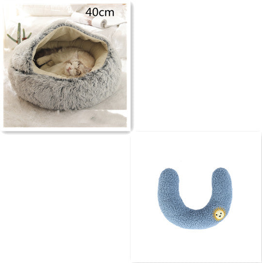 Cama Redonda 2 en 1 para Perros y Gatos - nexbuy.com.mx
