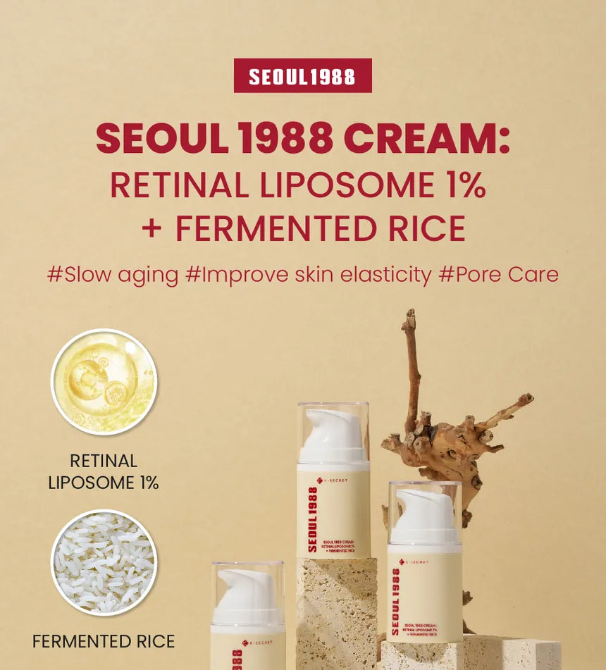 KSECRET - SEOUL 1988 Crema : Retinal Liposome 1%+Arroz Fermentado