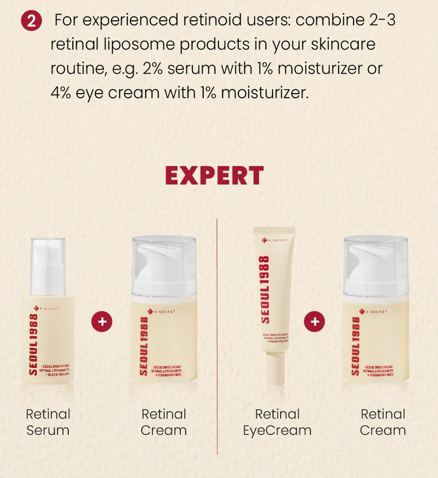 KSECRET - SEOUL 1988 Crema : Retinal Liposome 1%+Arroz Fermentado