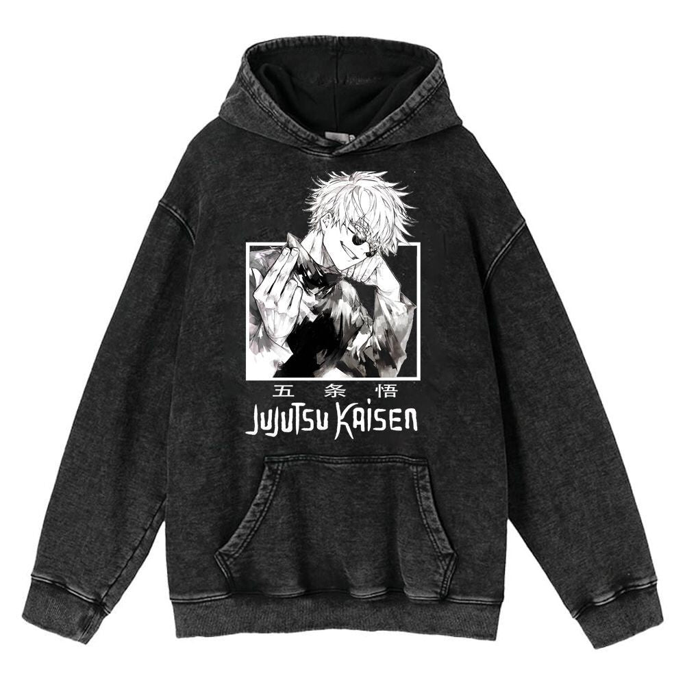 Hoodies Anime Sudadera Deslavada - nexbuy.com.mx