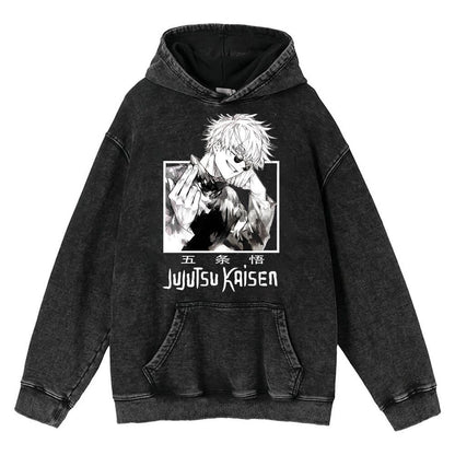 Hoodies Anime Sudadera Deslavada - nexbuy.com.mx