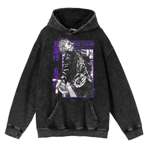 Hoodies Anime Sudadera Deslavada - nexbuy.com.mx