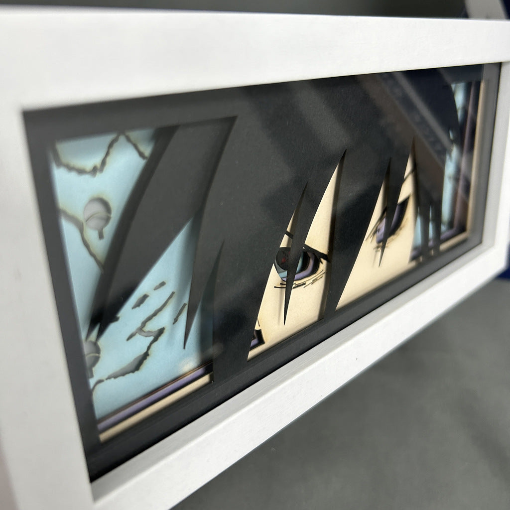 Anime en papel tallado, lámpara de Naruto, adornos de escritorio, lámpara Sasuke - nexbuy.com.mx