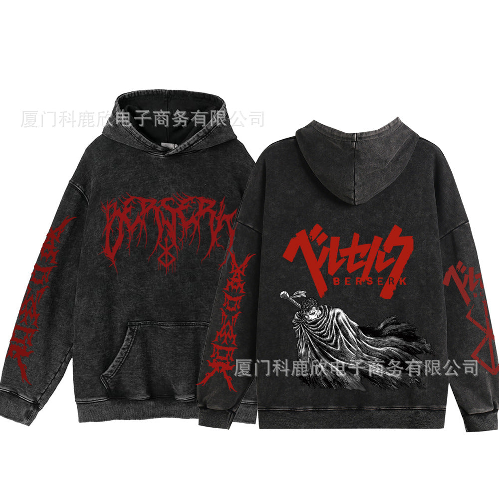 Hoodies Anime Sudadera Deslavada - nexbuy.com.mx