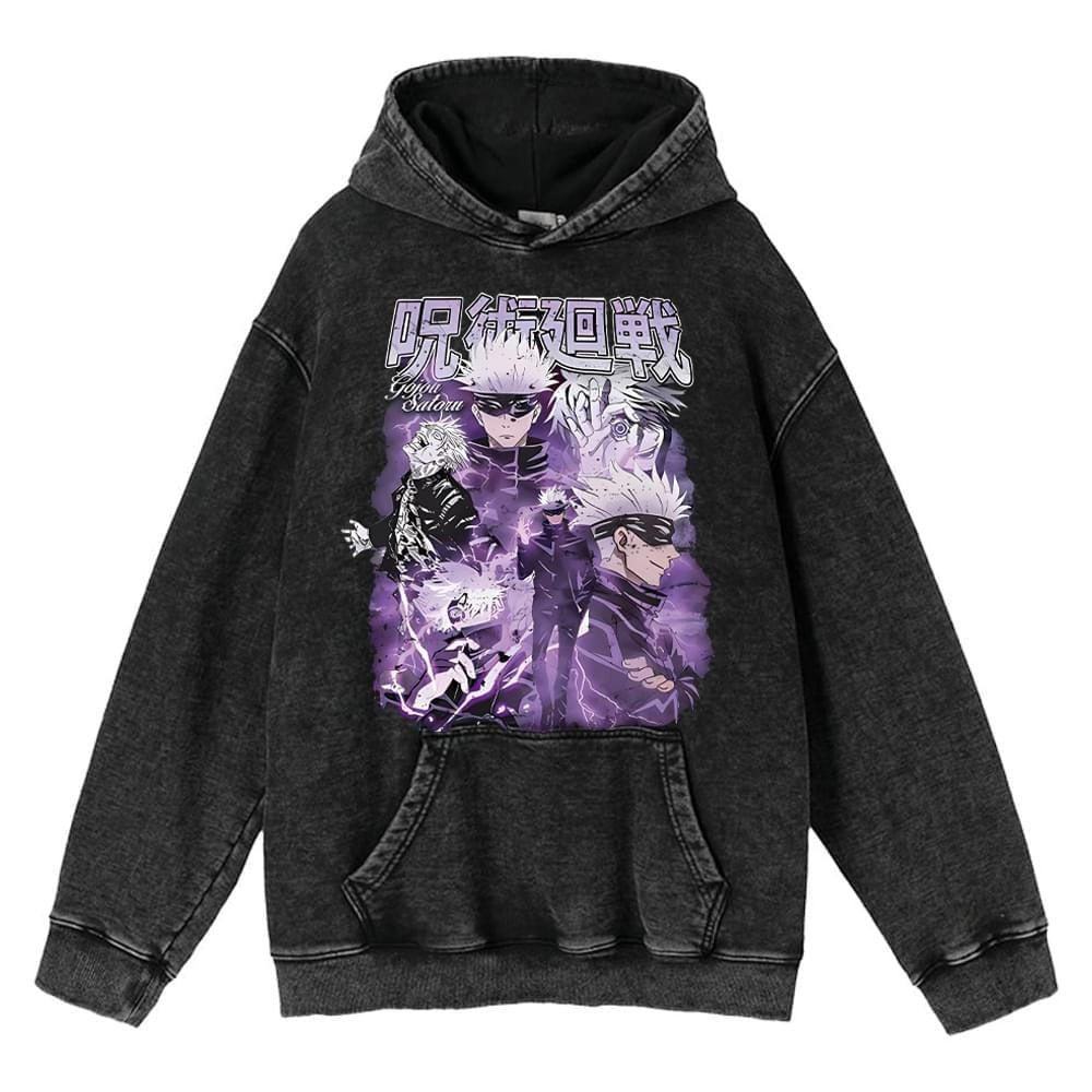 Hoodies Anime Sudadera Deslavada - nexbuy.com.mx