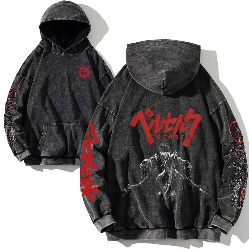 Hoodies Anime Sudadera Deslavada - nexbuy.com.mx