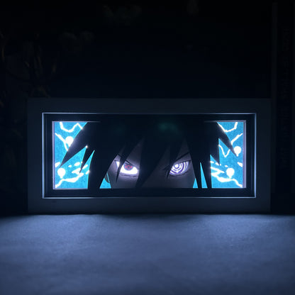 Anime en papel tallado, lámpara de Naruto, adornos de escritorio, lámpara Sasuke - nexbuy.com.mx