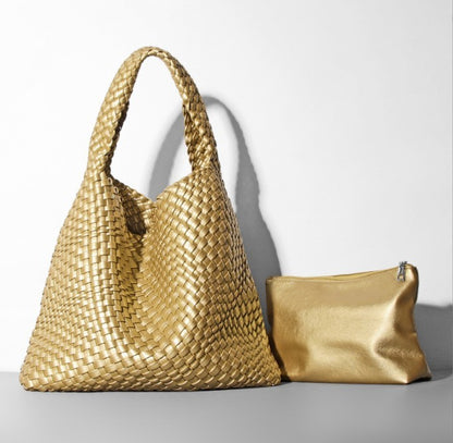 Bolso de Mujer Grande Tipo Cubo Tejido - nexbuy.com.mx