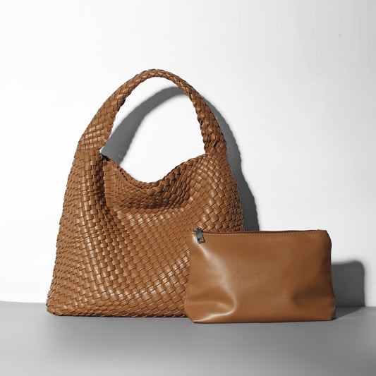 Bolso de Mujer Grande Tipo Cubo Tejido - nexbuy.com.mx