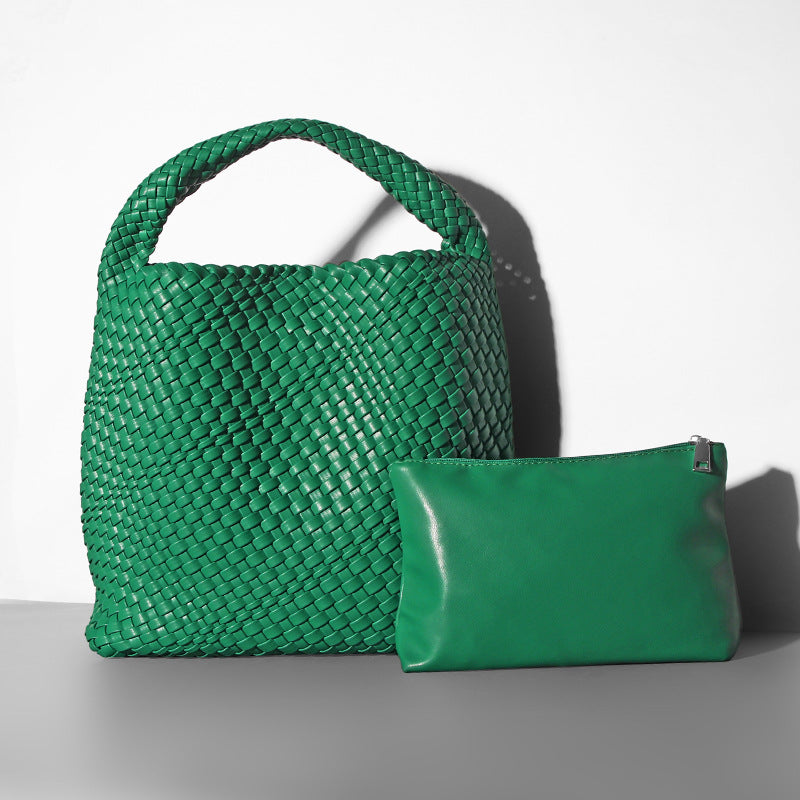 Bolso de Mujer Grande Tipo Cubo Tejido - nexbuy.com.mx