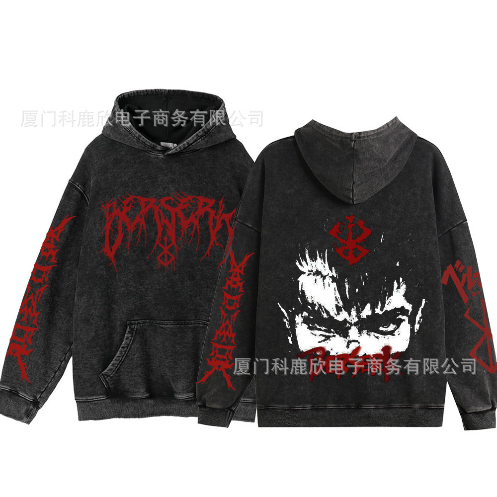 Hoodies Anime Sudadera Deslavada - nexbuy.com.mx