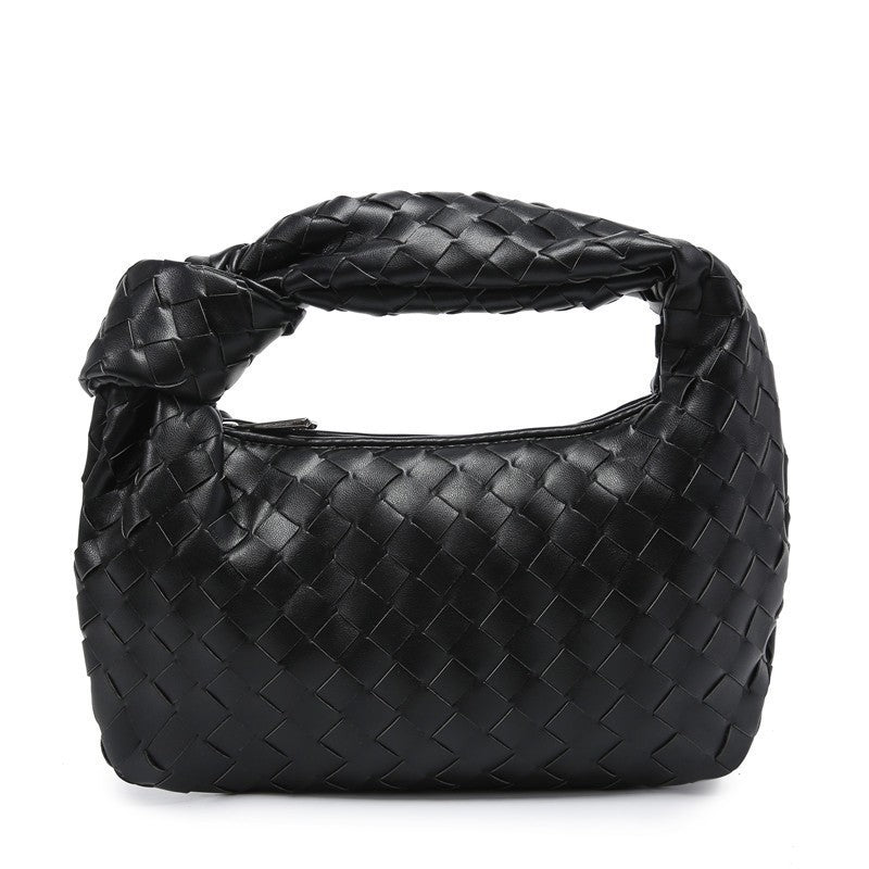 Bolso tejido anudado tipo dumpling