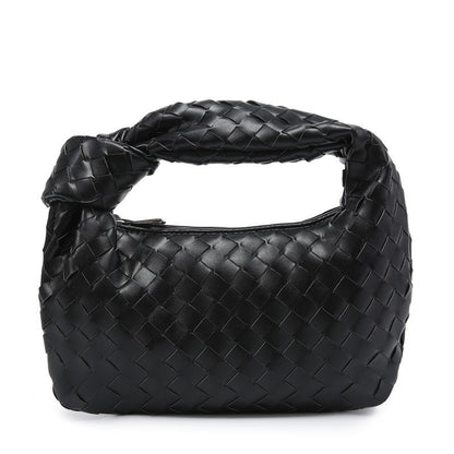Bolso tejido anudado tipo dumpling