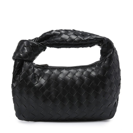 Bolso tejido anudado tipo dumpling