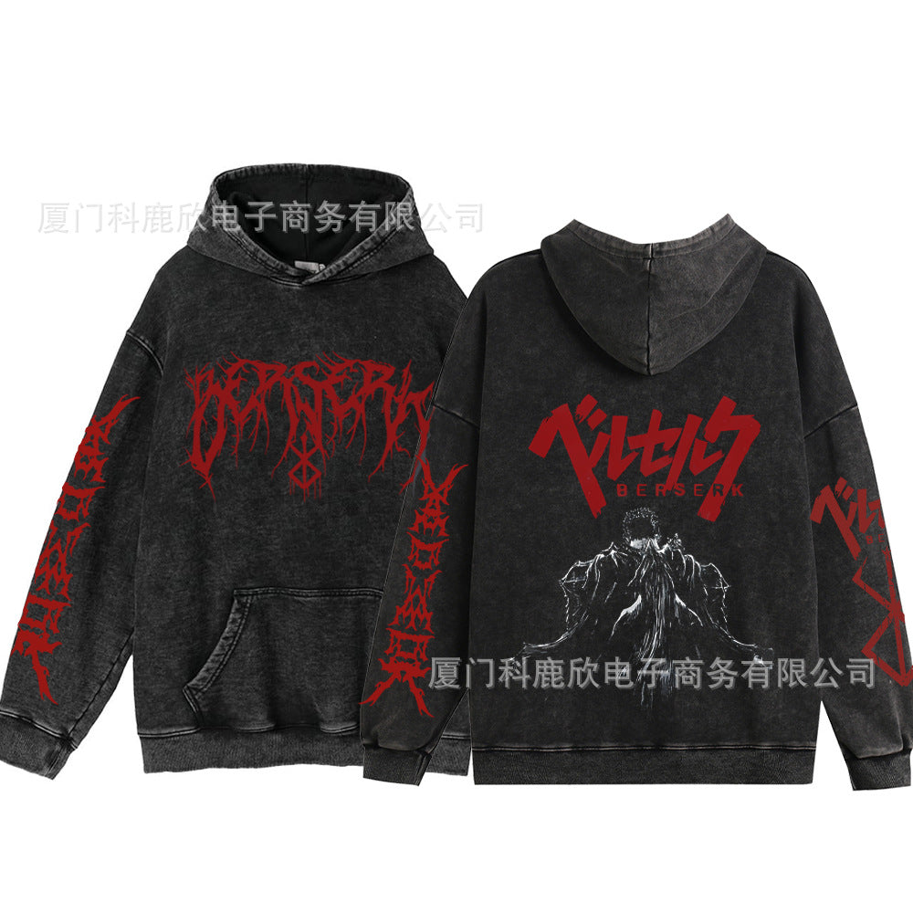 Hoodies Anime Sudadera Deslavada - nexbuy.com.mx