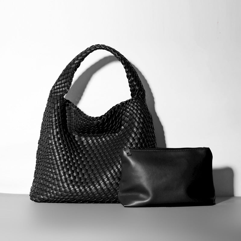 Bolso de Mujer Grande Tipo Cubo Tejido - nexbuy.com.mx