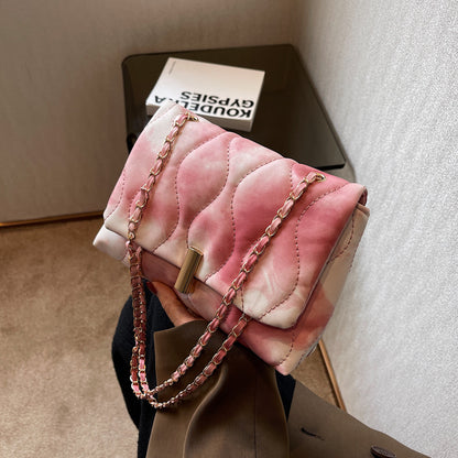 bolso pequeño deslavado para mujeres, bolso de un solo hombro bajo el brazo