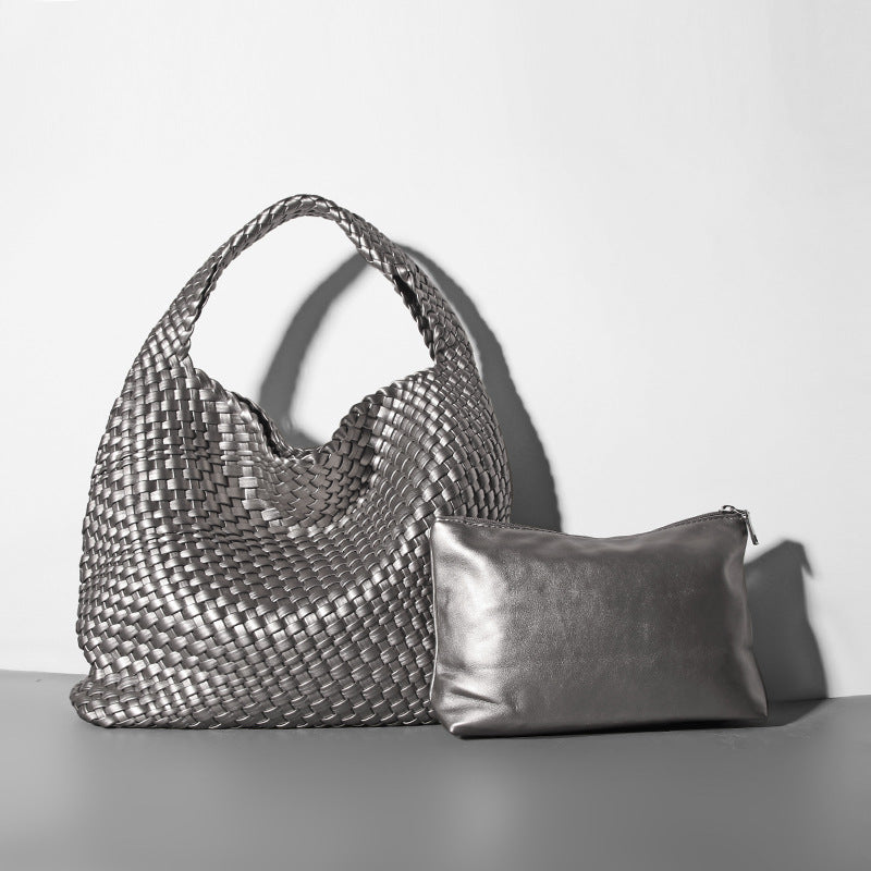 Bolso de Mujer Grande Tipo Cubo Tejido - nexbuy.com.mx
