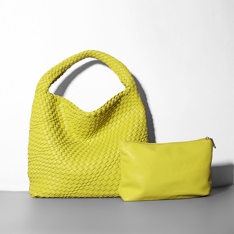 Bolso de Mujer Grande Tipo Cubo Tejido - nexbuy.com.mx