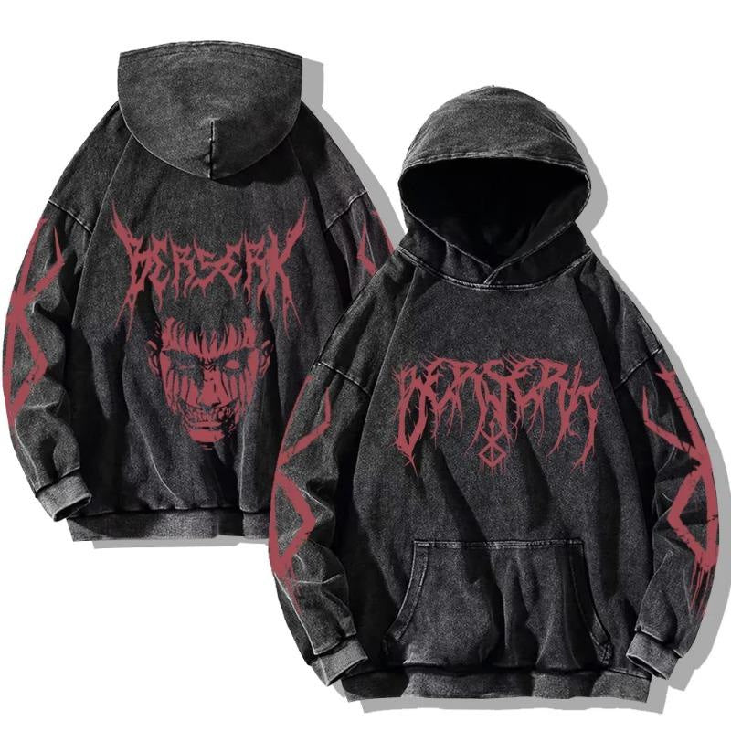 Hoodies Anime Sudadera Deslavada - nexbuy.com.mx