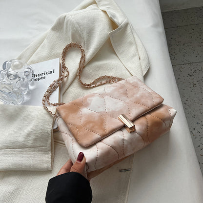 bolso pequeño deslavado para mujeres, bolso de un solo hombro bajo el brazo