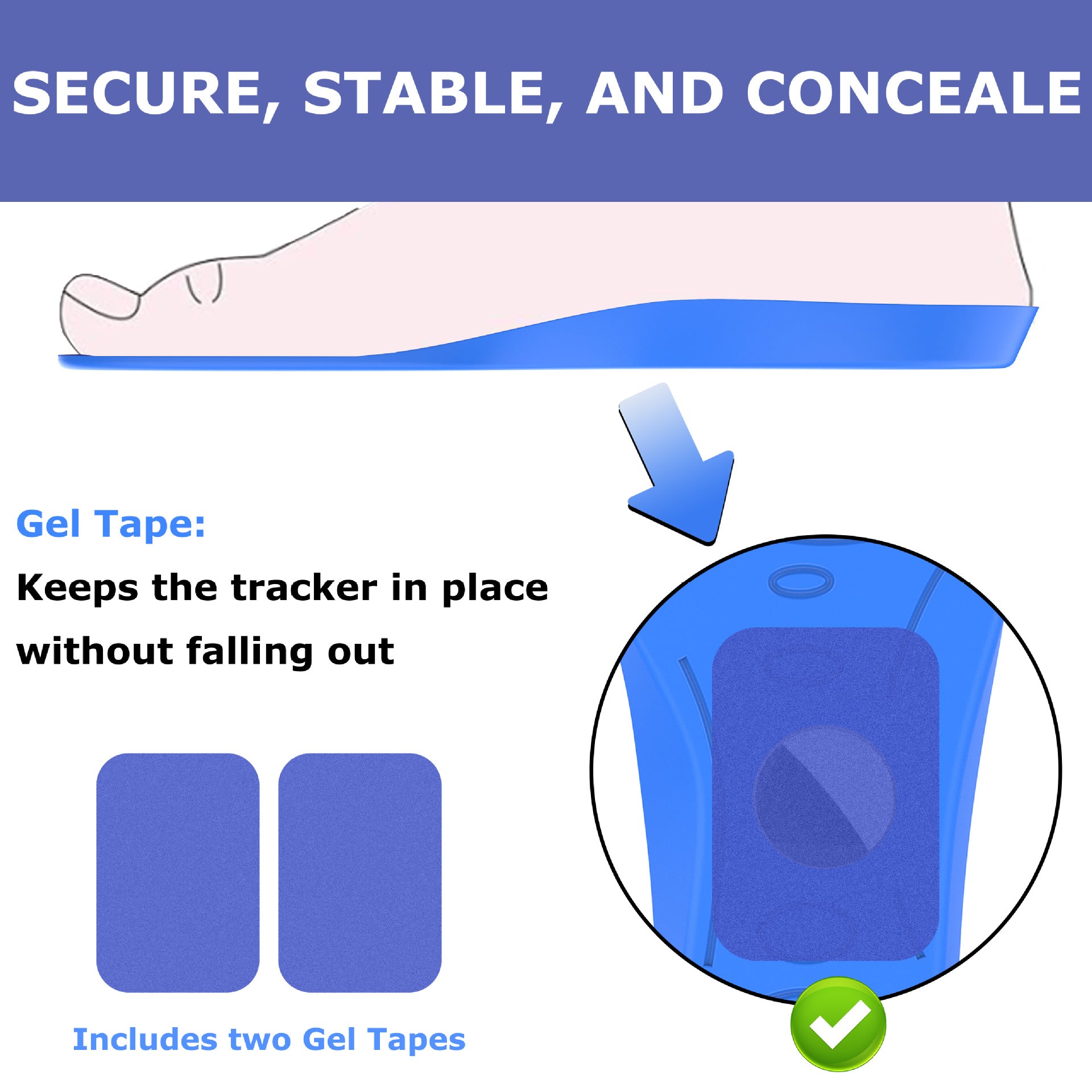 Plantilla Inteligente con Soporte para AirTag - nexbuy.com.mx