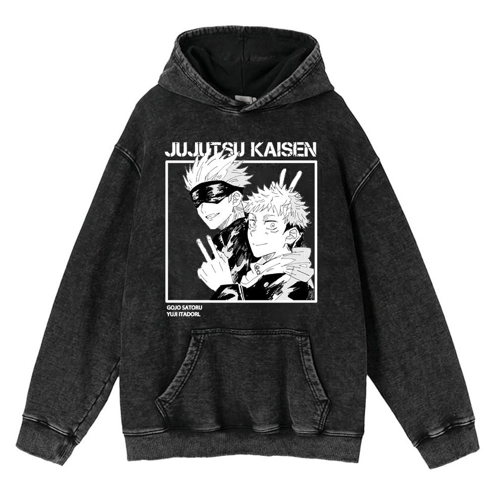 Hoodies Anime Sudadera Deslavada - nexbuy.com.mx