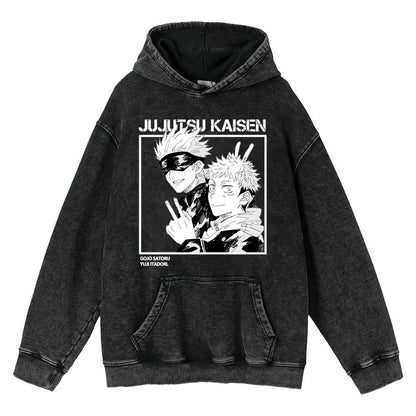Hoodies Anime Sudadera Deslavada - nexbuy.com.mx
