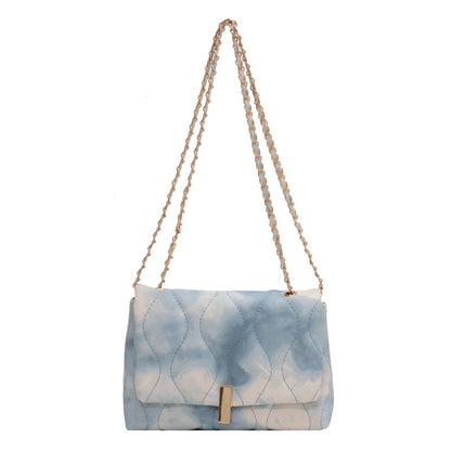 bolso pequeño deslavado para mujeres, bolso de un solo hombro bajo el brazo