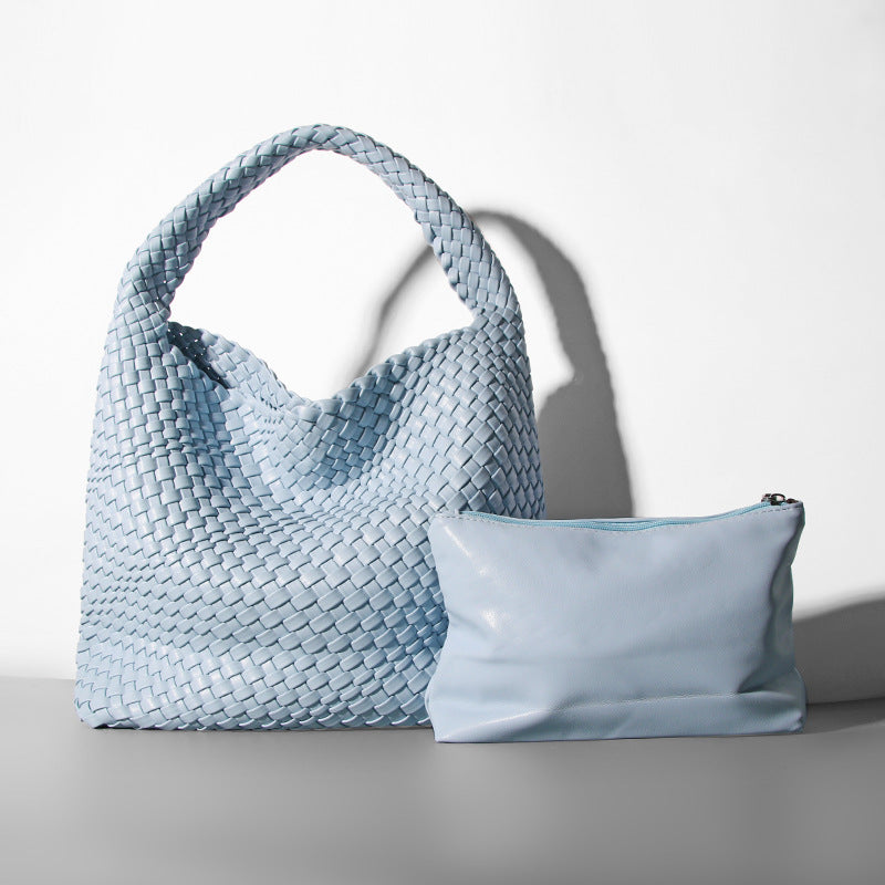 Bolso de Mujer Grande Tipo Cubo Tejido - nexbuy.com.mx