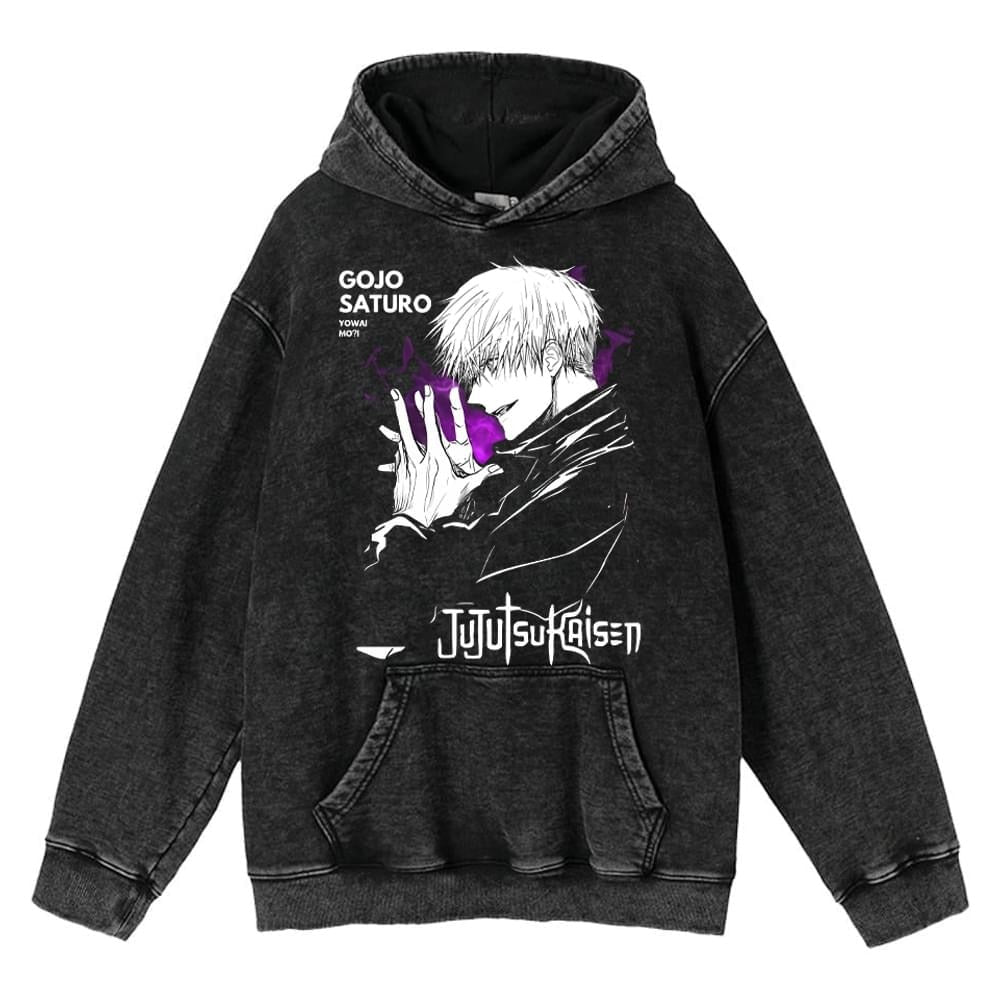 Hoodies Anime Sudadera Deslavada - nexbuy.com.mx