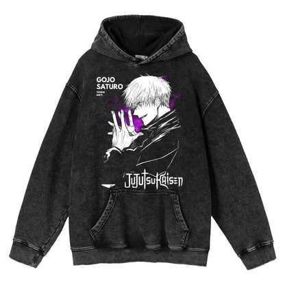Hoodies Anime Sudadera Deslavada - nexbuy.com.mx
