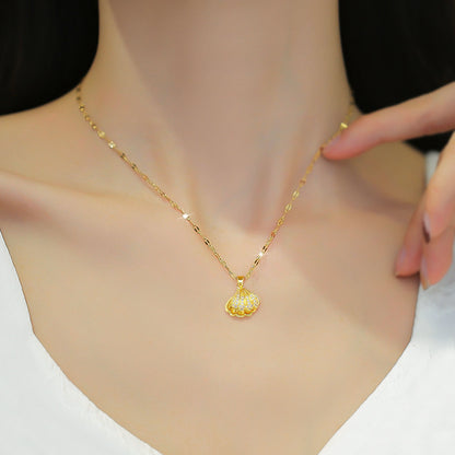 Collar de perlas con brillantes