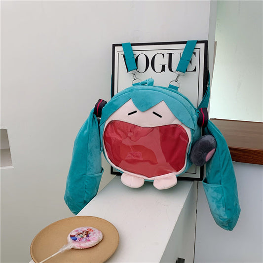 Mochila divertida de felpa Hatsune japonés Miku - nexbuy.com.mx