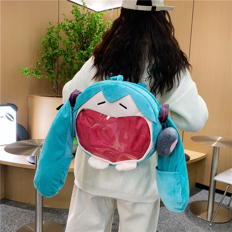 Mochila divertida de felpa Hatsune japonés Miku - nexbuy.com.mx