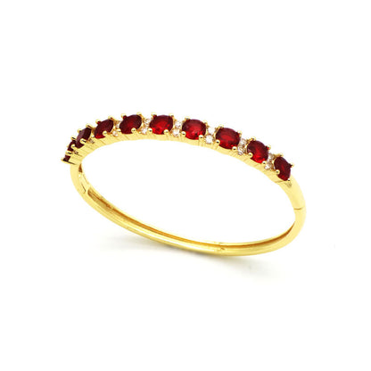 Pulsera dorada con incrustaciones - nexbuy.com.mx