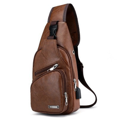 Bolsa de Hombro Casual en Vinipiel para Hombre – Estilo Urbano y Funcional