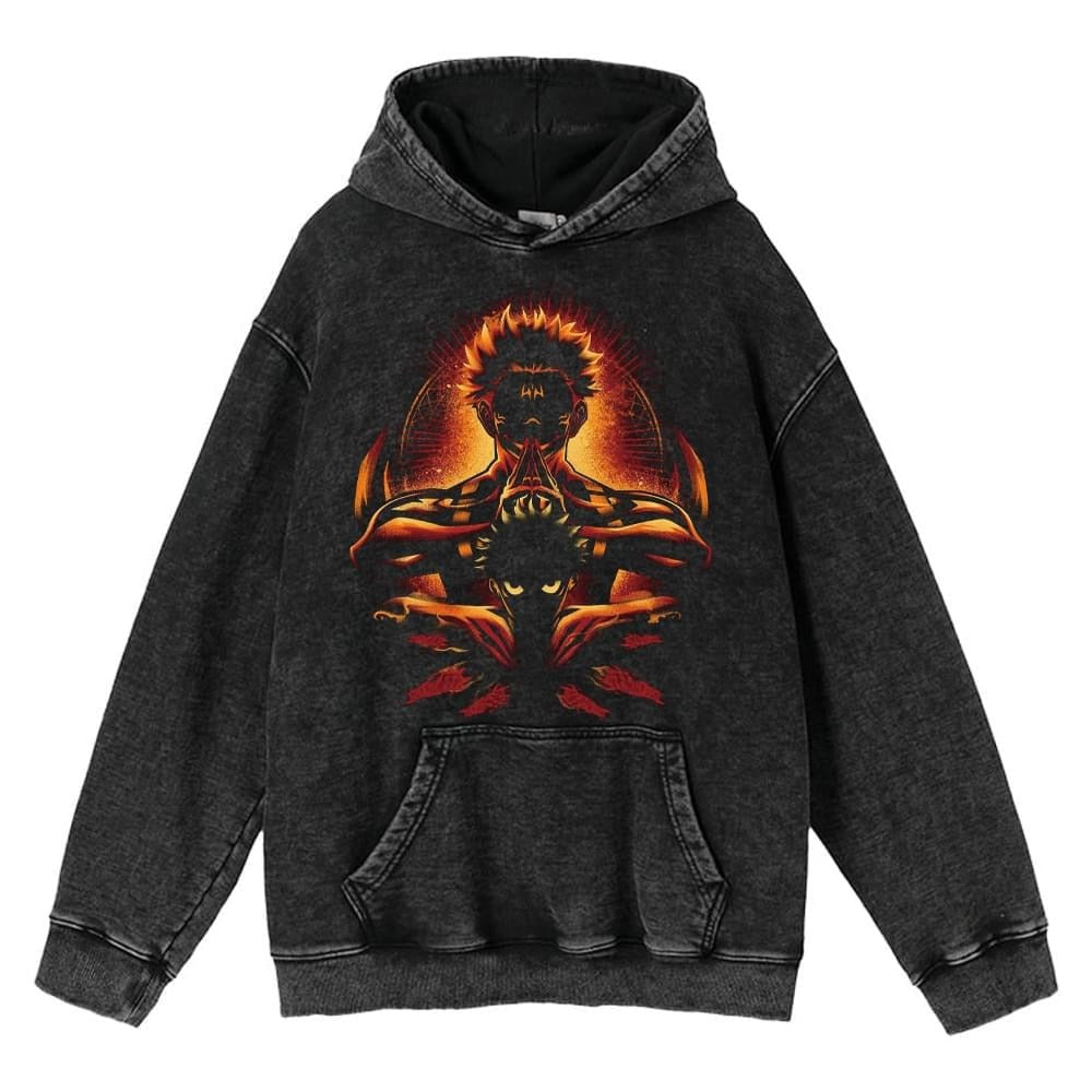 Hoodies Anime Sudadera Deslavada - nexbuy.com.mx