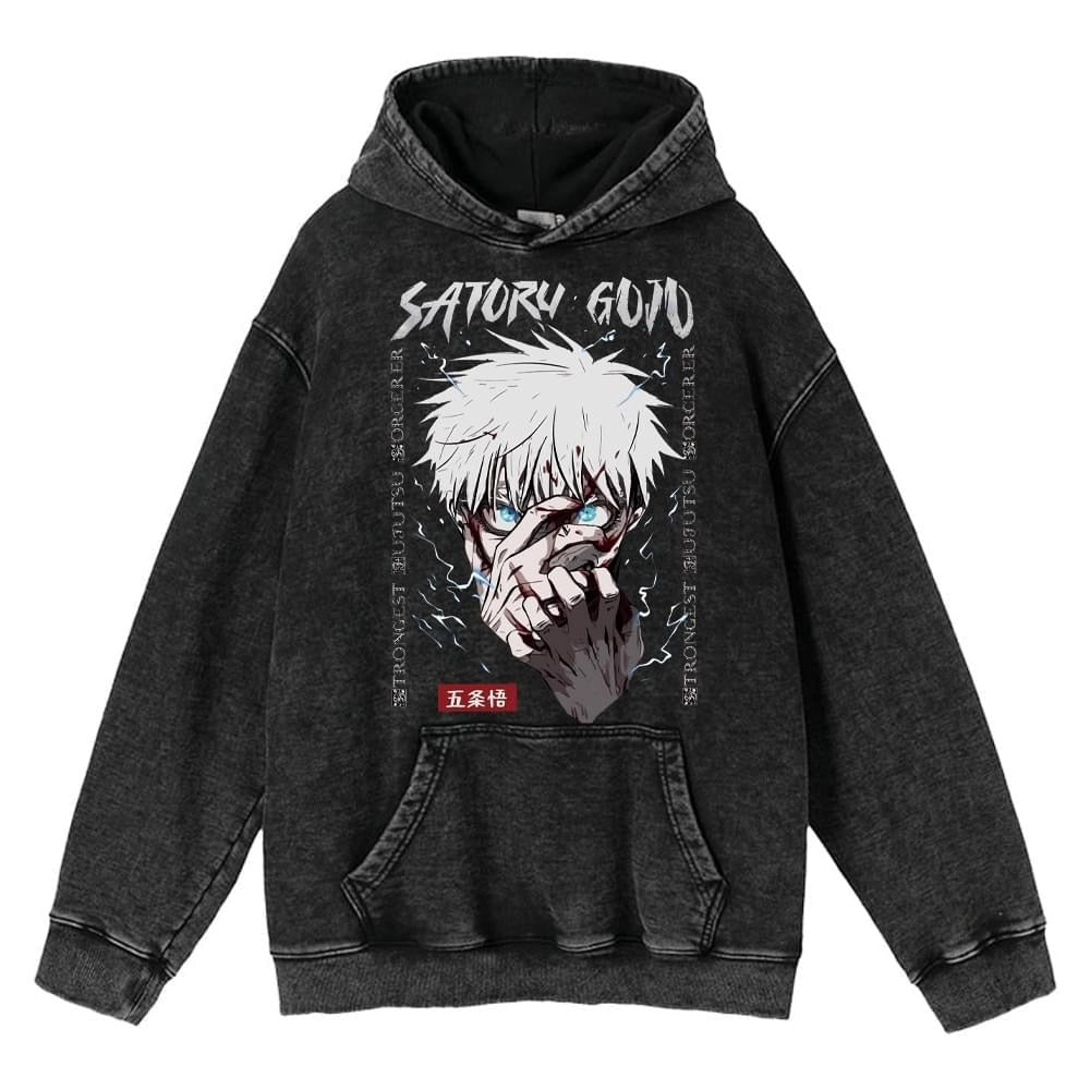 Hoodies Anime Sudadera Deslavada - nexbuy.com.mx