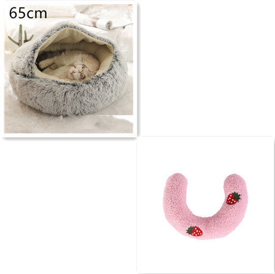 Cama Redonda 2 en 1 para Perros y Gatos - nexbuy.com.mx