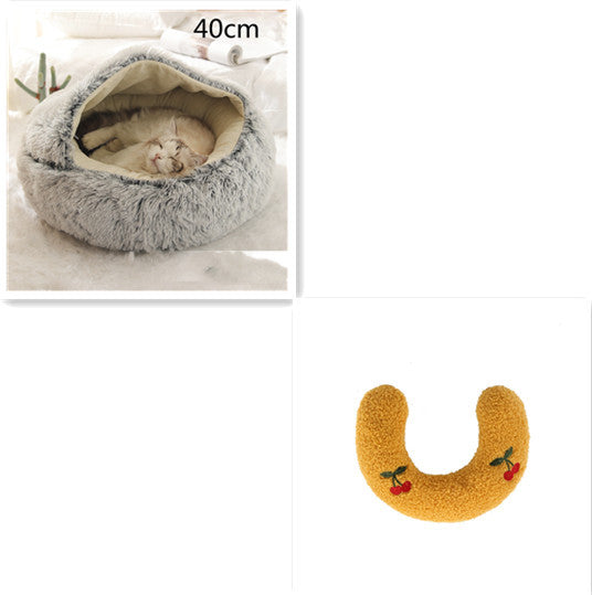 Cama Redonda 2 en 1 para Perros y Gatos - nexbuy.com.mx