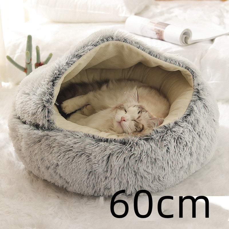 Cama Redonda 2 en 1 para Perros y Gatos - nexbuy.com.mx