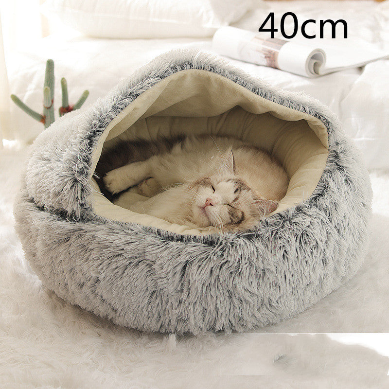 Cama Redonda 2 en 1 para Perros y Gatos - nexbuy.com.mx